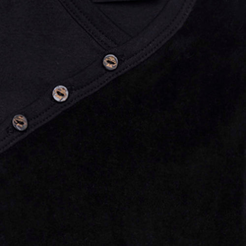 Black Baby Onesie with Velvet Detail