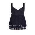 Black Ruffle Top