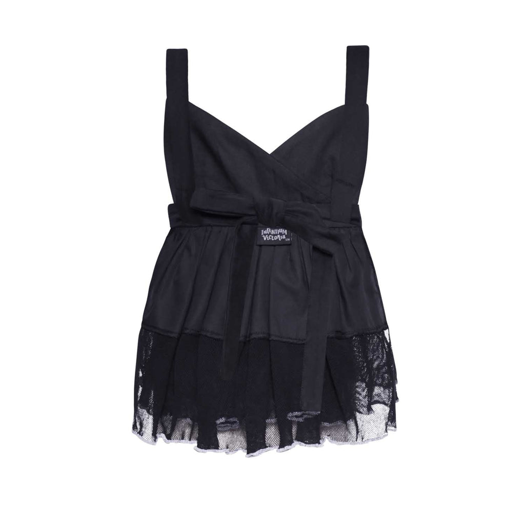 Black Ruffle Top