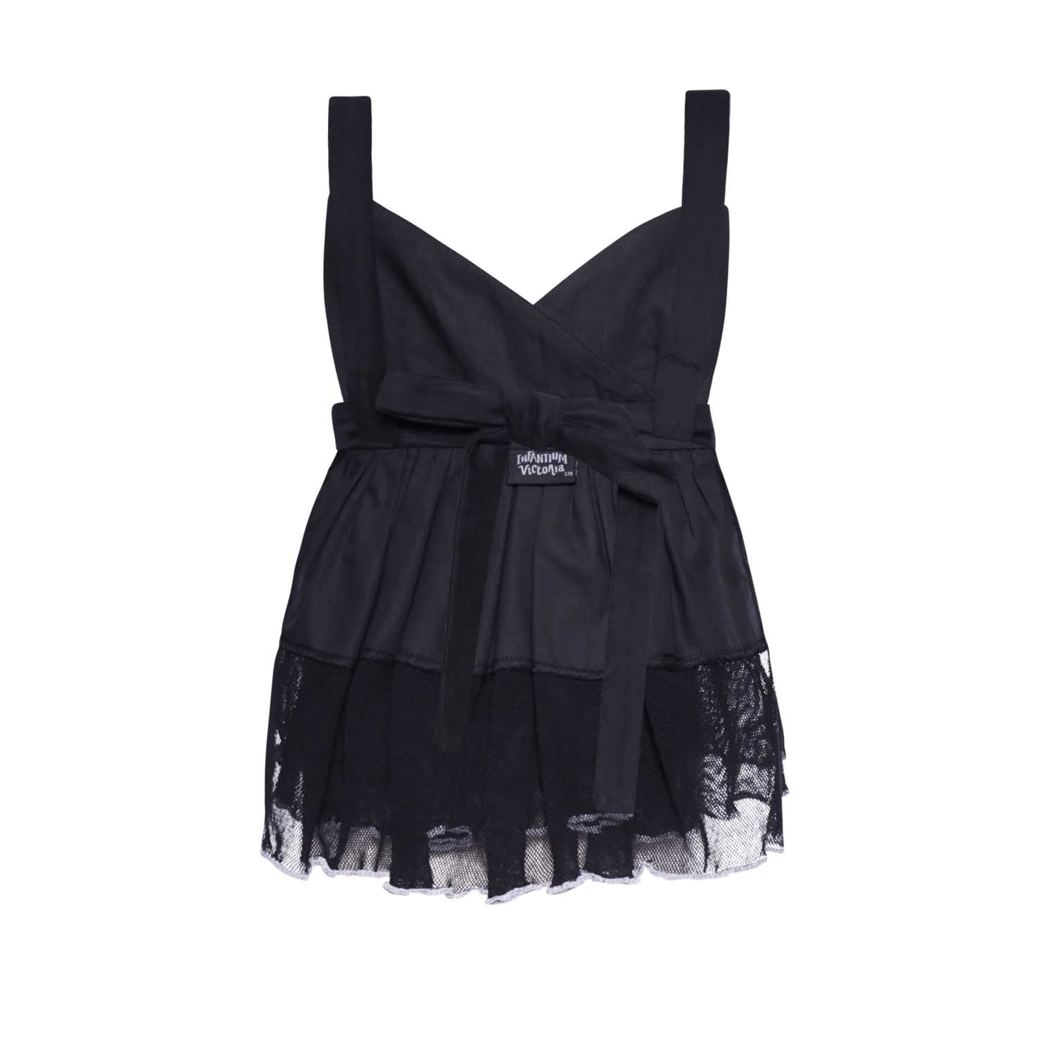 Black Ruffle Top