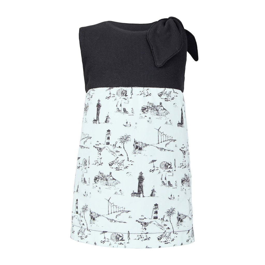 Baby Dress with Vintage  Print