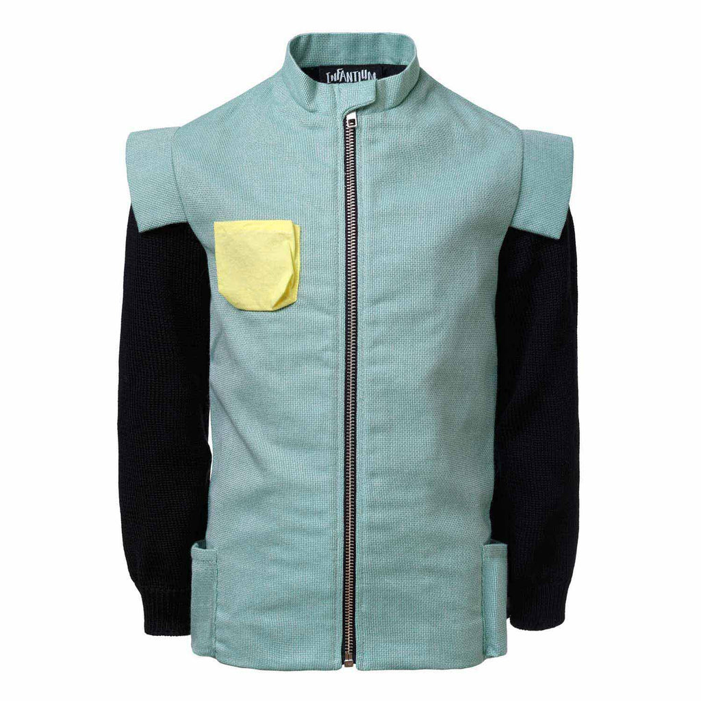 Pirate Jacket Organic Cotton Jacket with Knitted Sleeves
