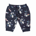 Black Floral Baby Pants