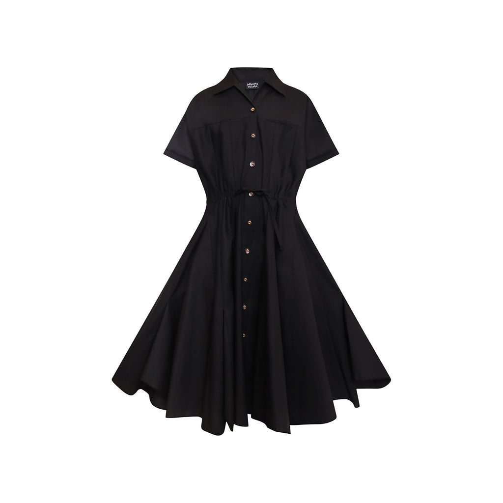 Zero Waste Black Shirt Dress