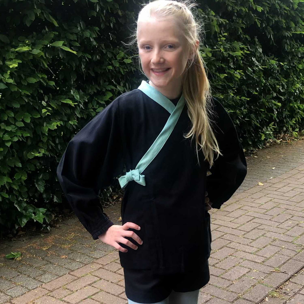 Black Canvas Shorts for Kids