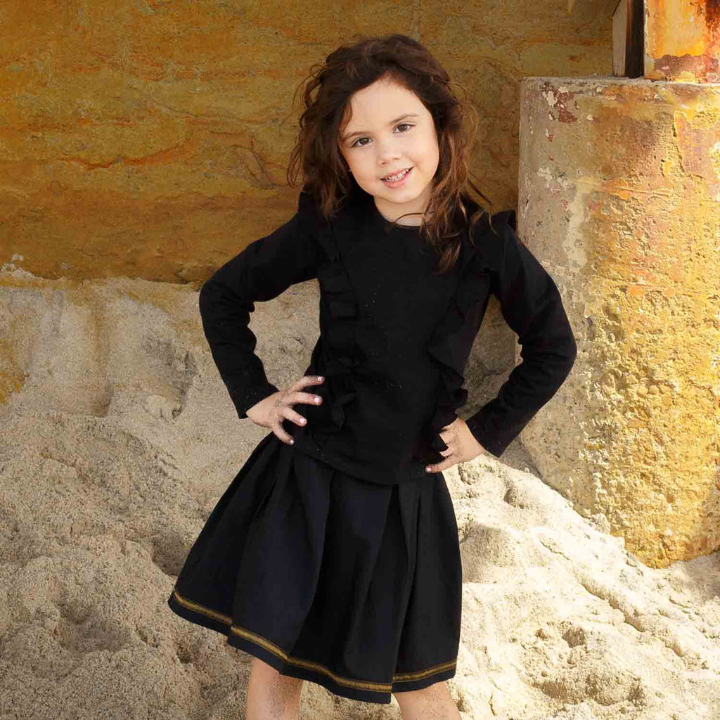 Pleated Mini Skirt