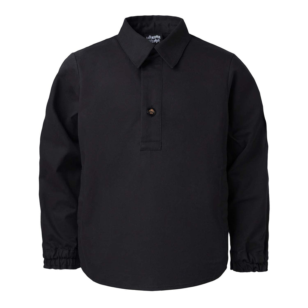 Kids Black Tunic with Panda Embroidery