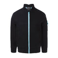 Black Bomber Jacket with Floral Emproidery