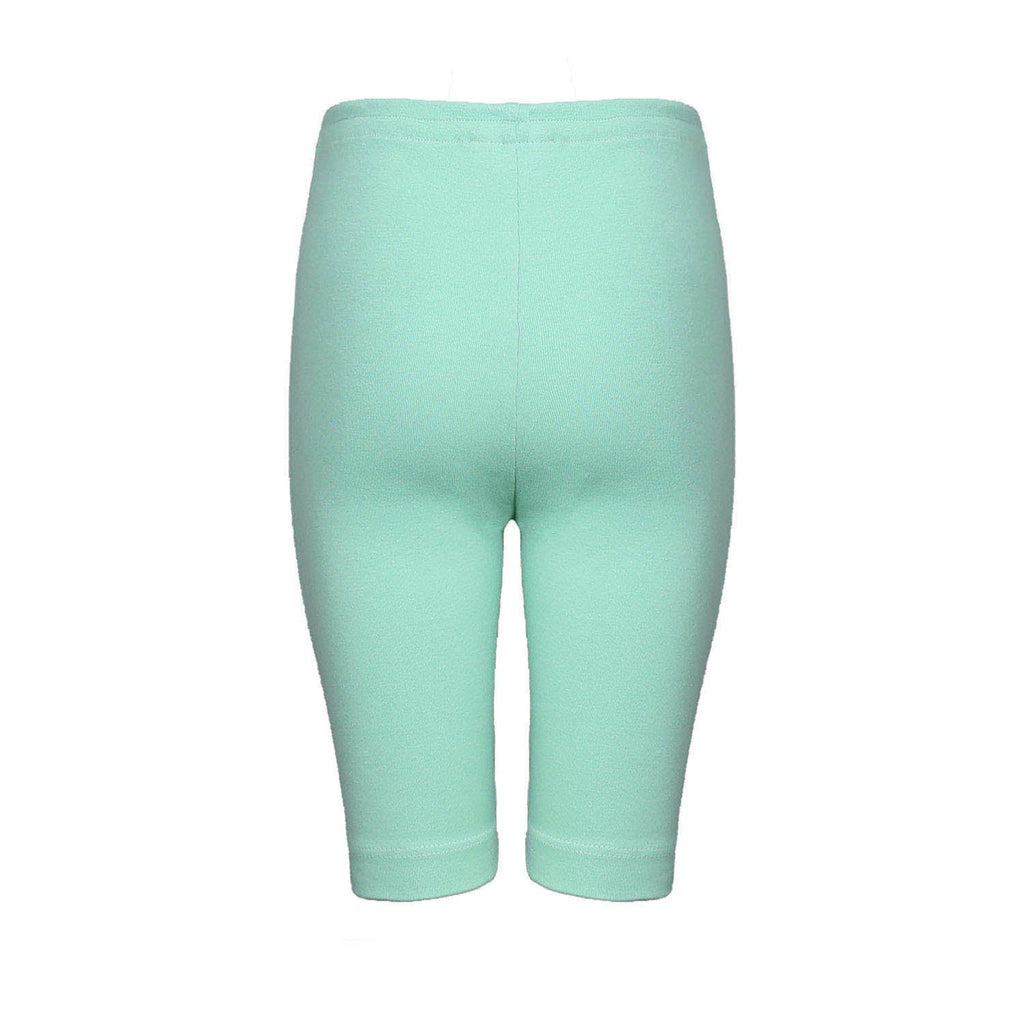 Kids' Green Shorts in Rib Jersey