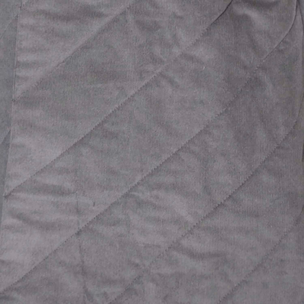 Girls Grey Velvet Skirt