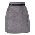 Girls Grey Velvet Skirt