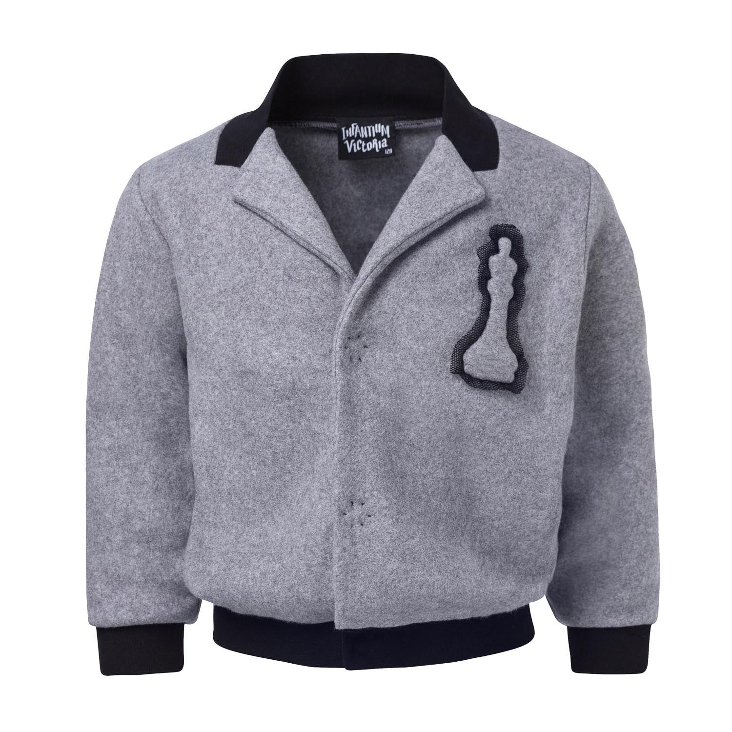 Grey Fleece Blazer