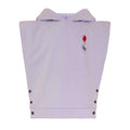 Kids Lilac Sleeveless Hoodie with Embroidery