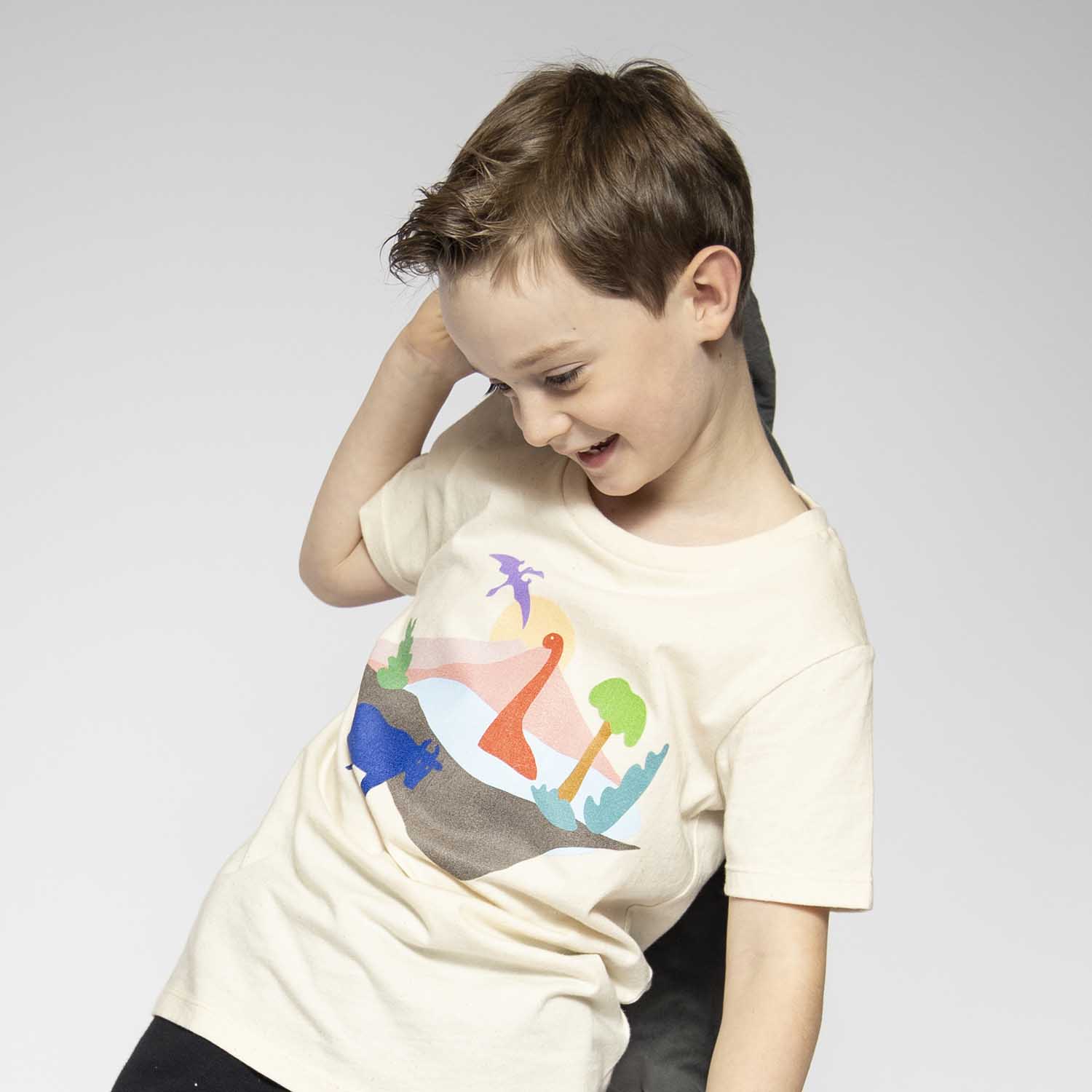 Dino and Cow T Shirt