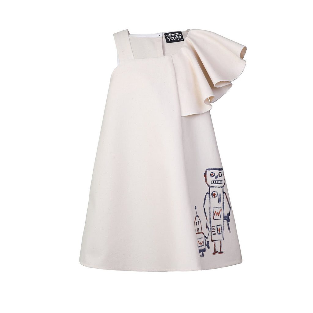 Girls Hand-Painted Mini Dress Limited Edition