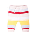 Knitted Baby Pants in Pastel Stripes