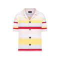 Knitted Shirt with Pastel Stripes