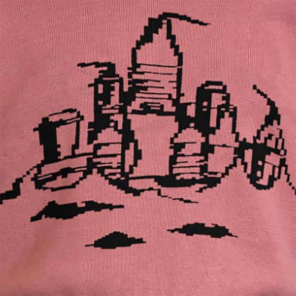 Pink Knit Top with Beach Castle for Kids