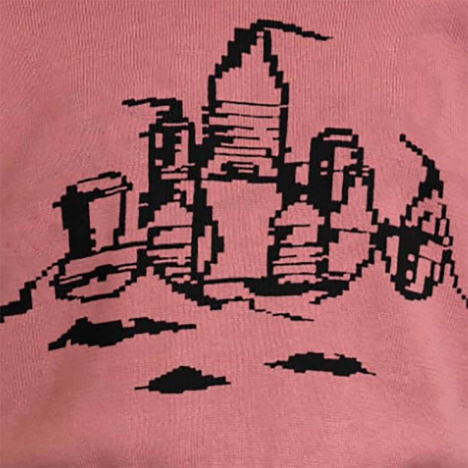 Pink Knit Top with Beach Castle for Kids