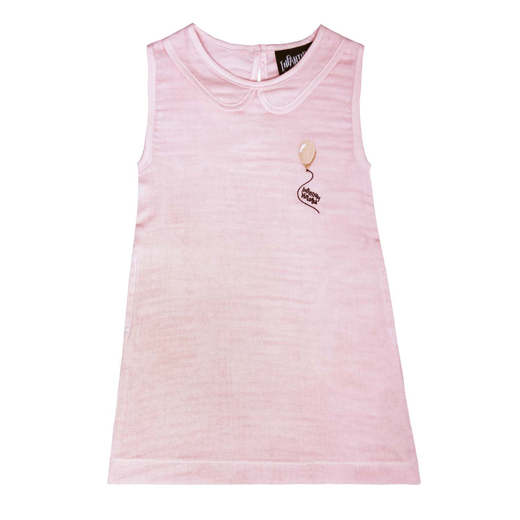Pink Dress with Embroidery for Babies