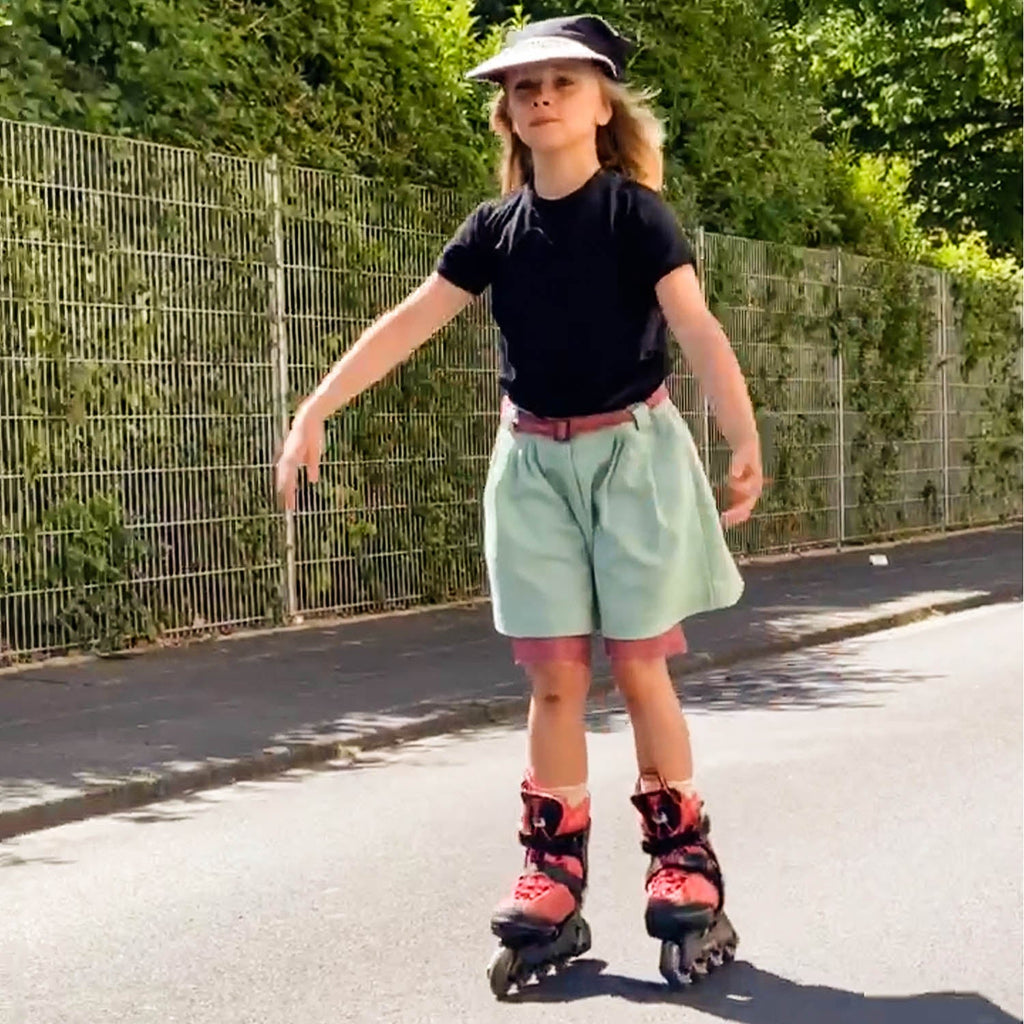 Kids' Sheer Jersey Shorts in Pink Tulle