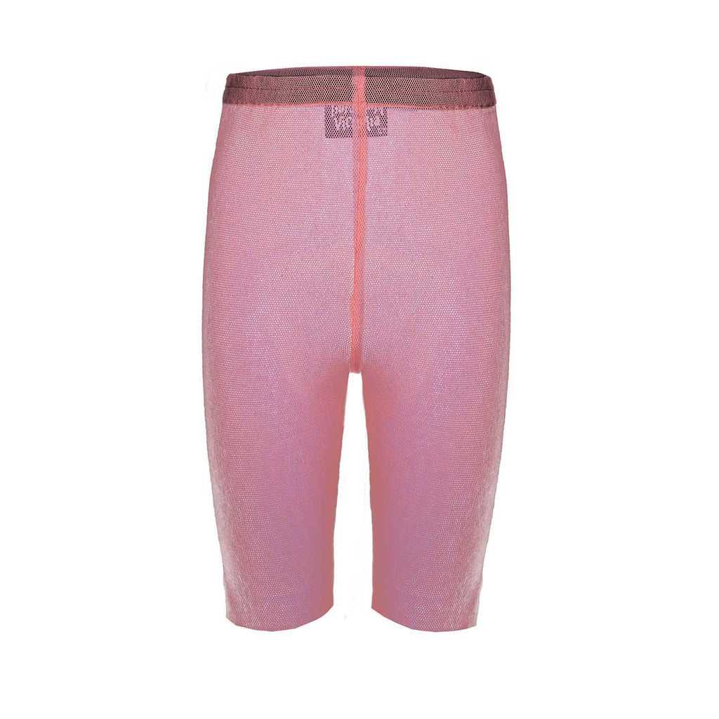 Kids' Sheer Jersey Shorts in Pink Tulle