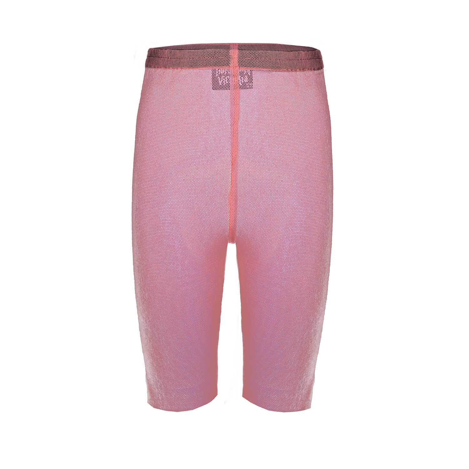 Kids' Sheer Jersey Shorts in Pink Tulle
