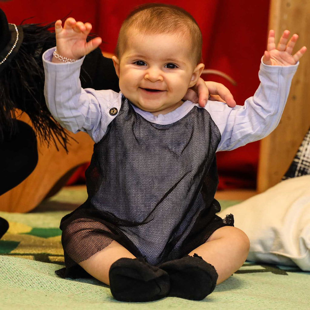 Lilac Baby Onesie with Mesh