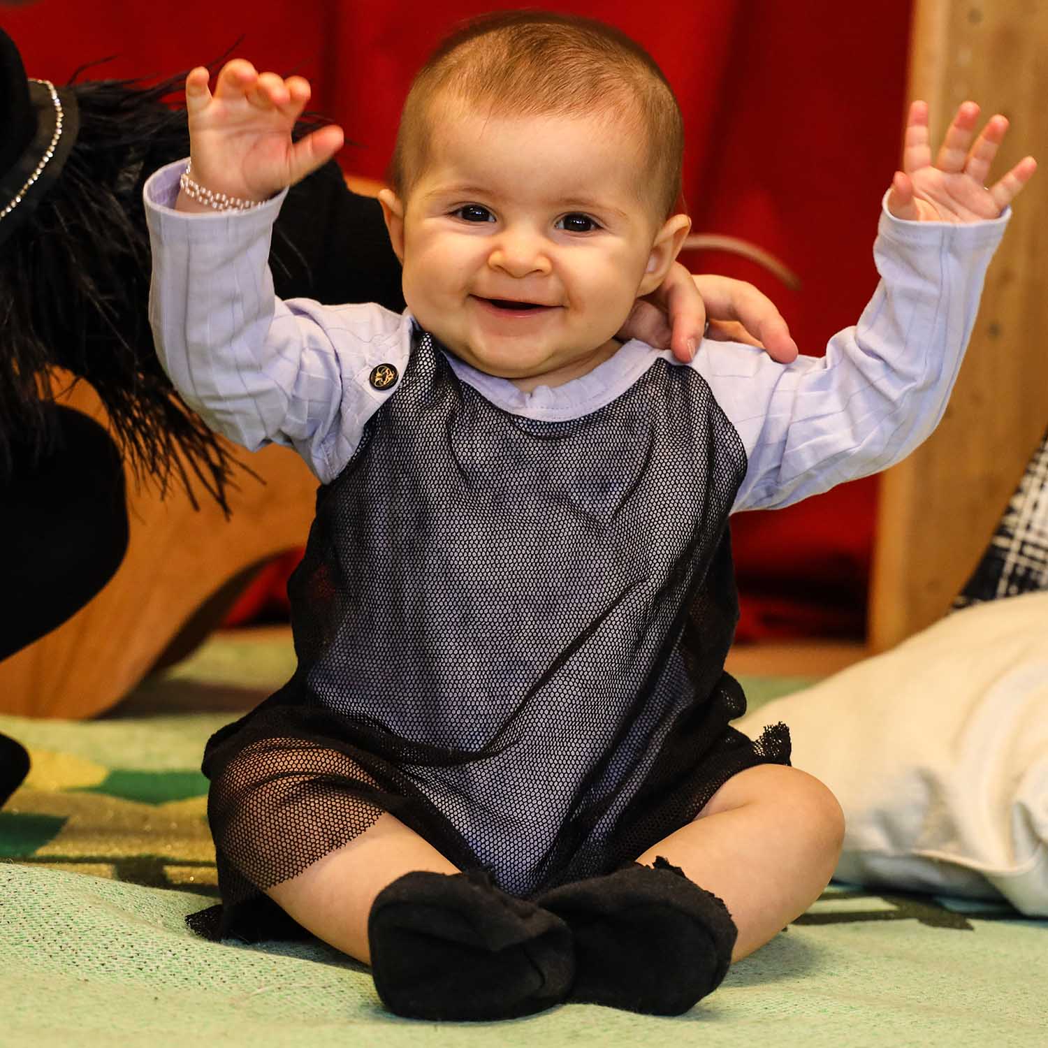 Lilac Baby Onesie with Mesh