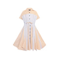 Zero Waste Girls Shirt Dress in Stripes