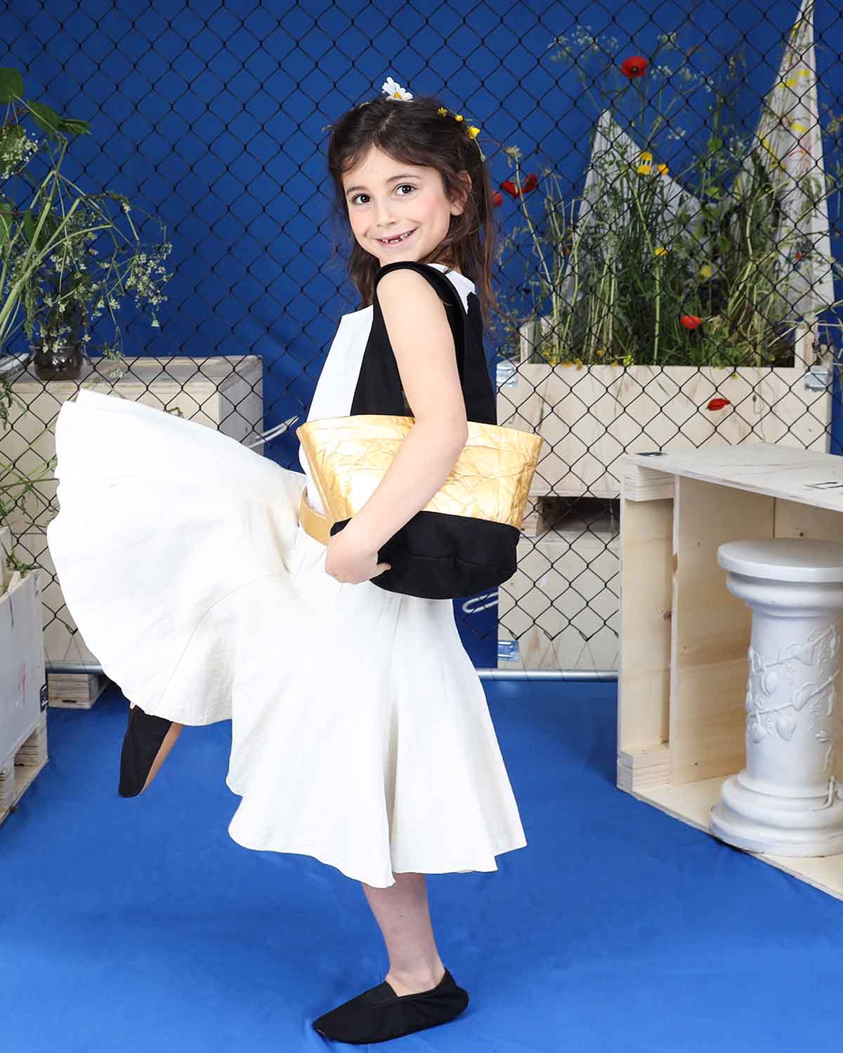White Circle Skirt