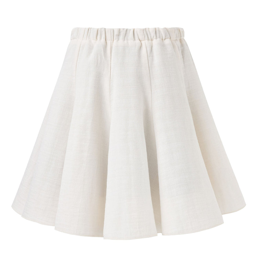 White Circle Skirt