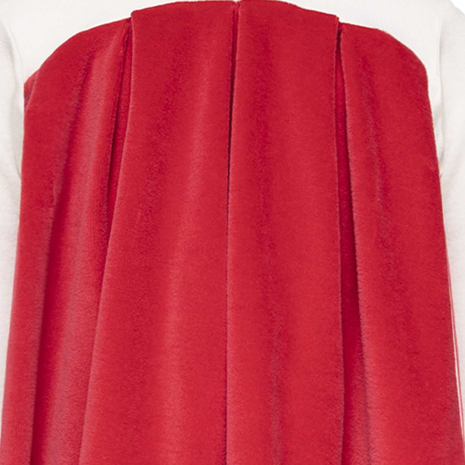 Baby Dress in White and Red