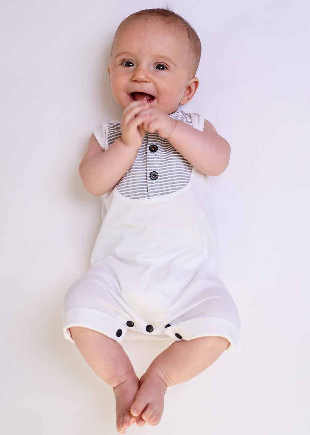 PRELOVED White Baby Overall, 1 year