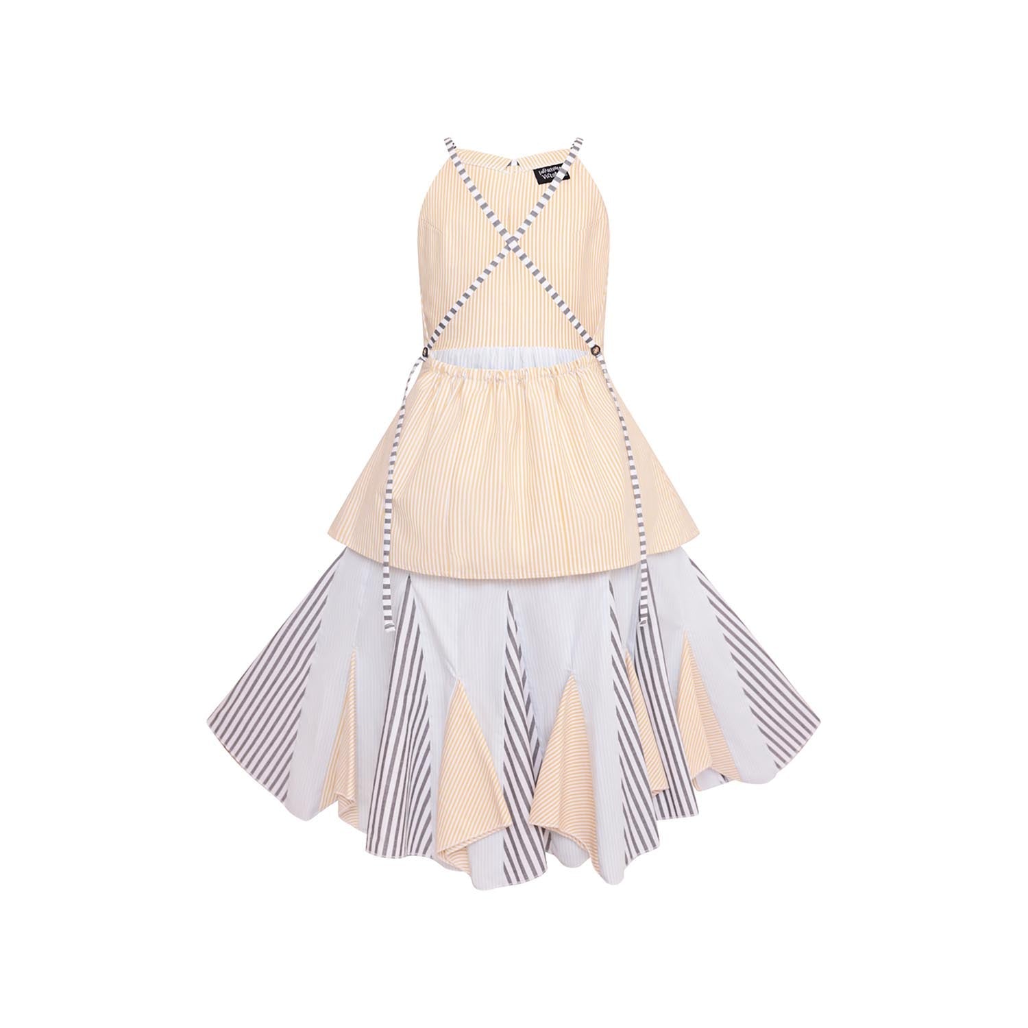 Zero Waste Striped Flower Girl Dress