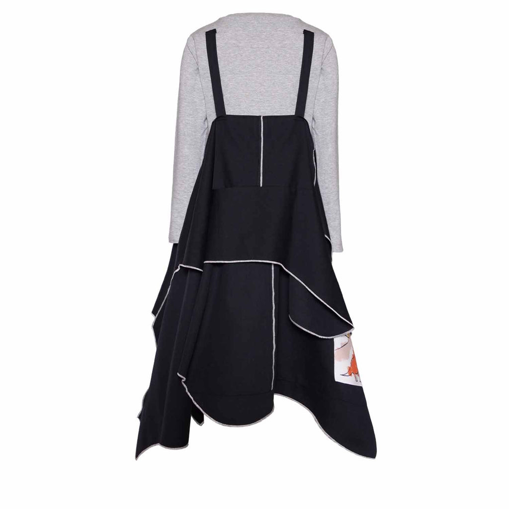 Black Zero-Waste Dress