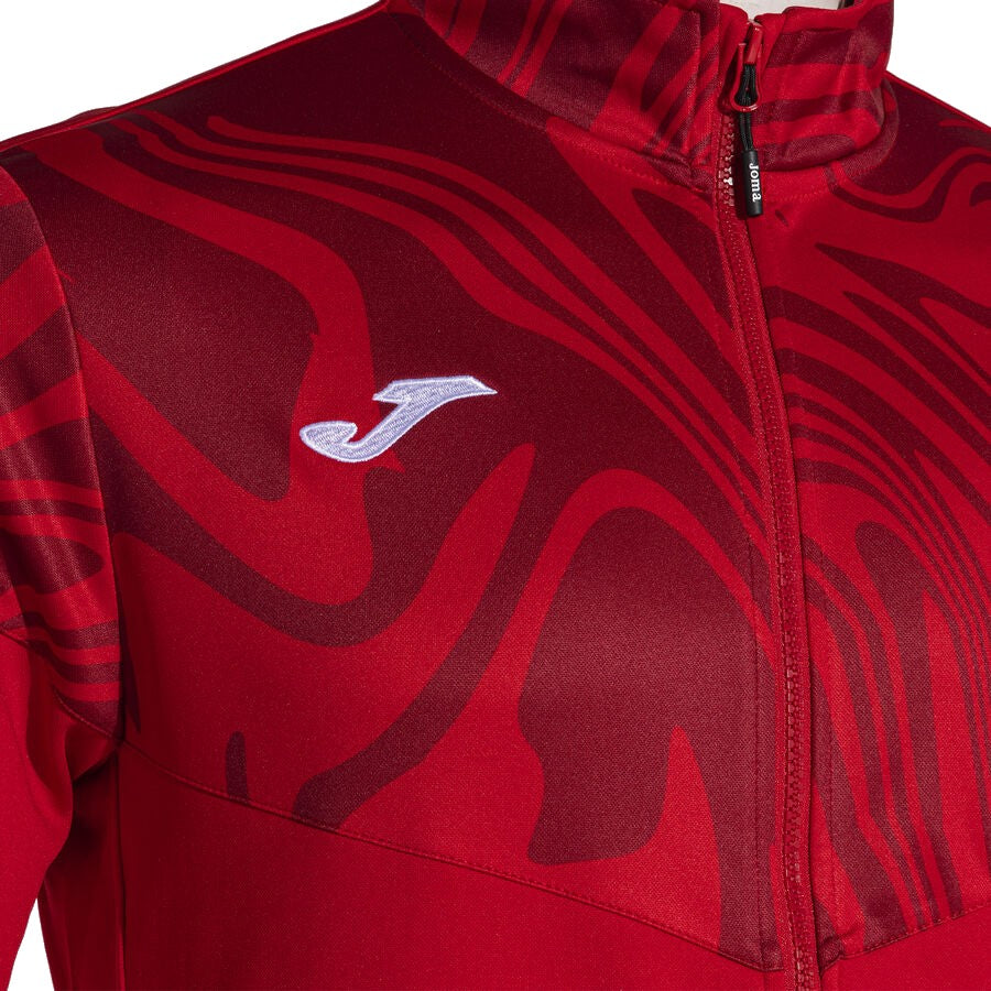 Lion II Elite training Tracksuit European Style Slim-Fit - red/black - Joma