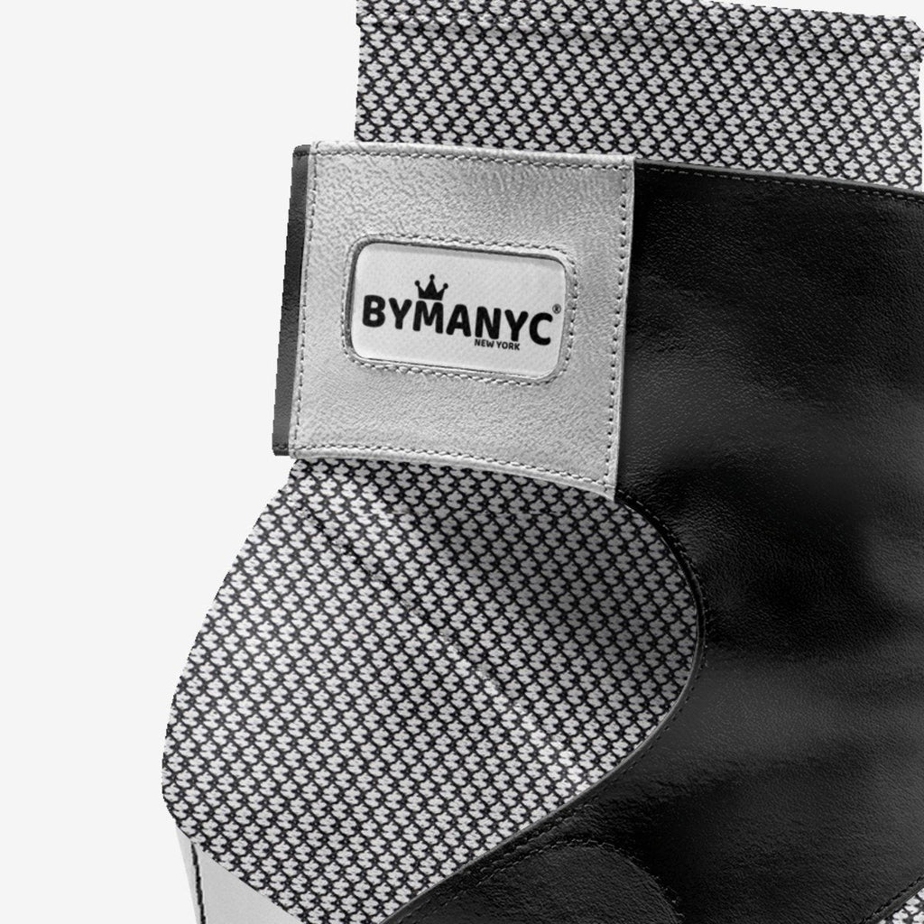 Limited Edition Vegan Stiletto Boots BYMANYC® New York Futurista Onyx