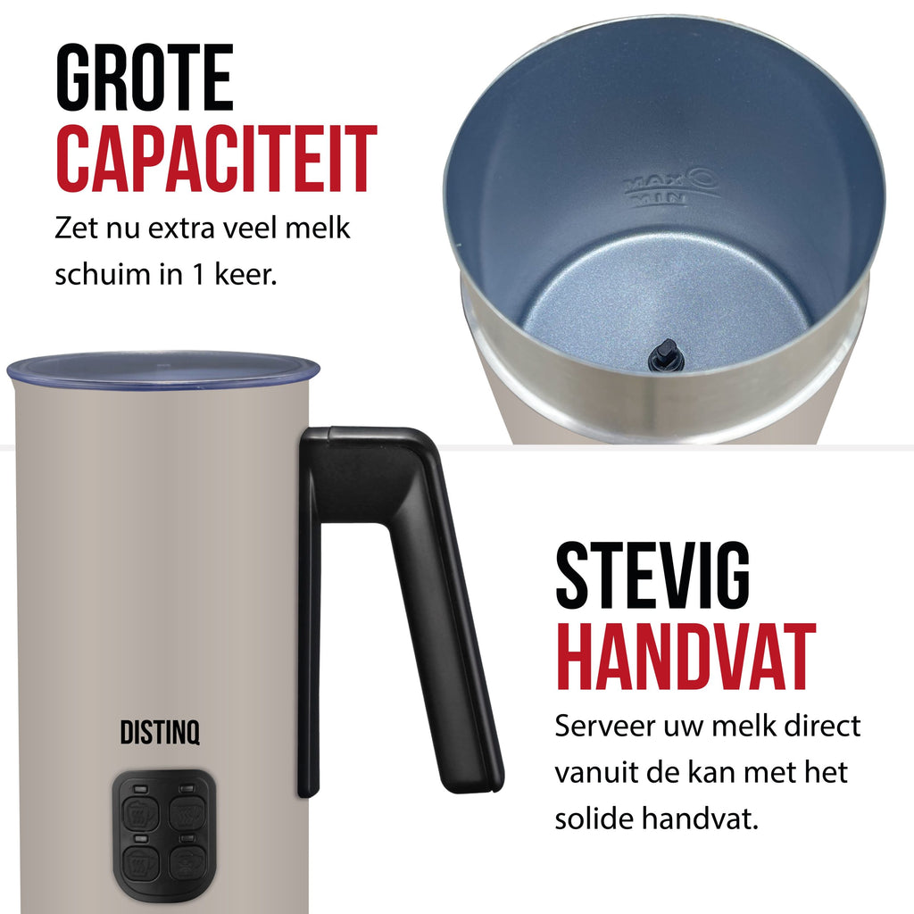 DistinQ Milk Frother Taupe - DQMF03TP