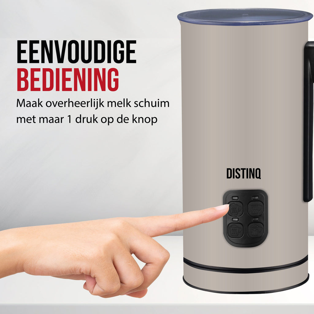 DistinQ Milk Frother Taupe - DQMF03TP