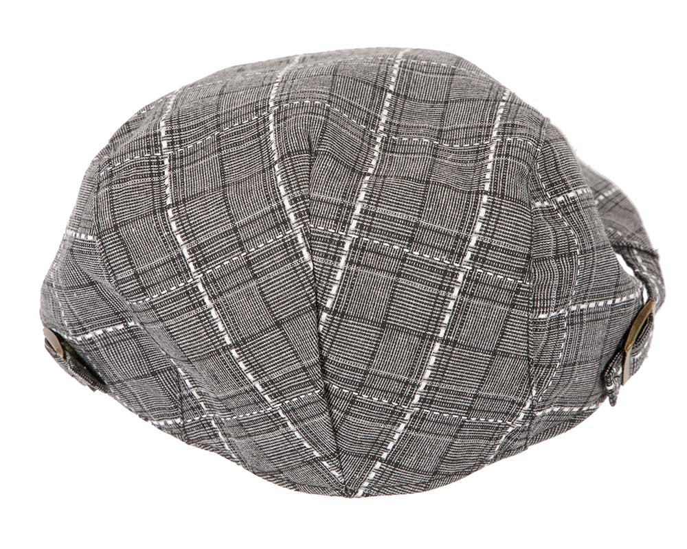 Charcoal tweed flat cap by Max Alexander