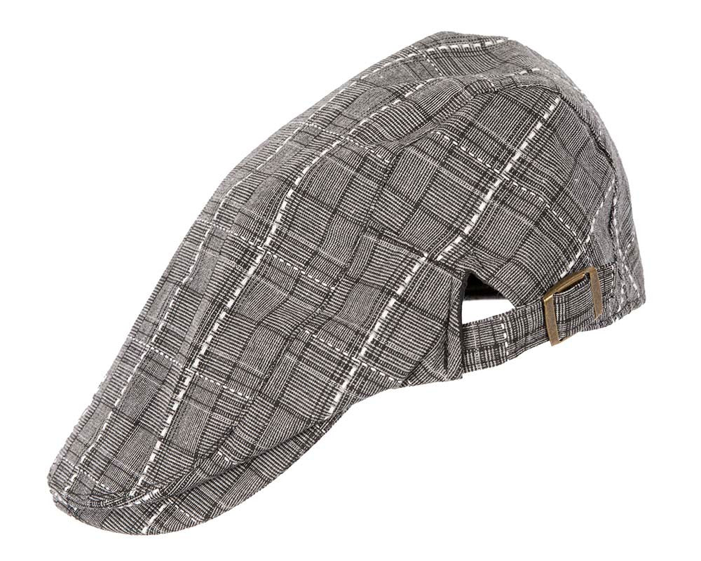 Charcoal tweed flat cap by Max Alexander
