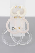 MADISON Multi Solid Hoop Earrings Set: NYFW BYMANYC ® New York