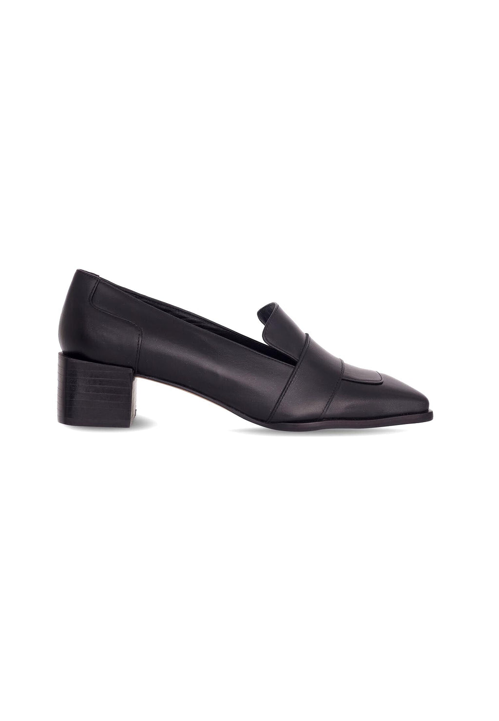 Brown Calf Leather Loafers Louro – Women’s 4cm Block Heel