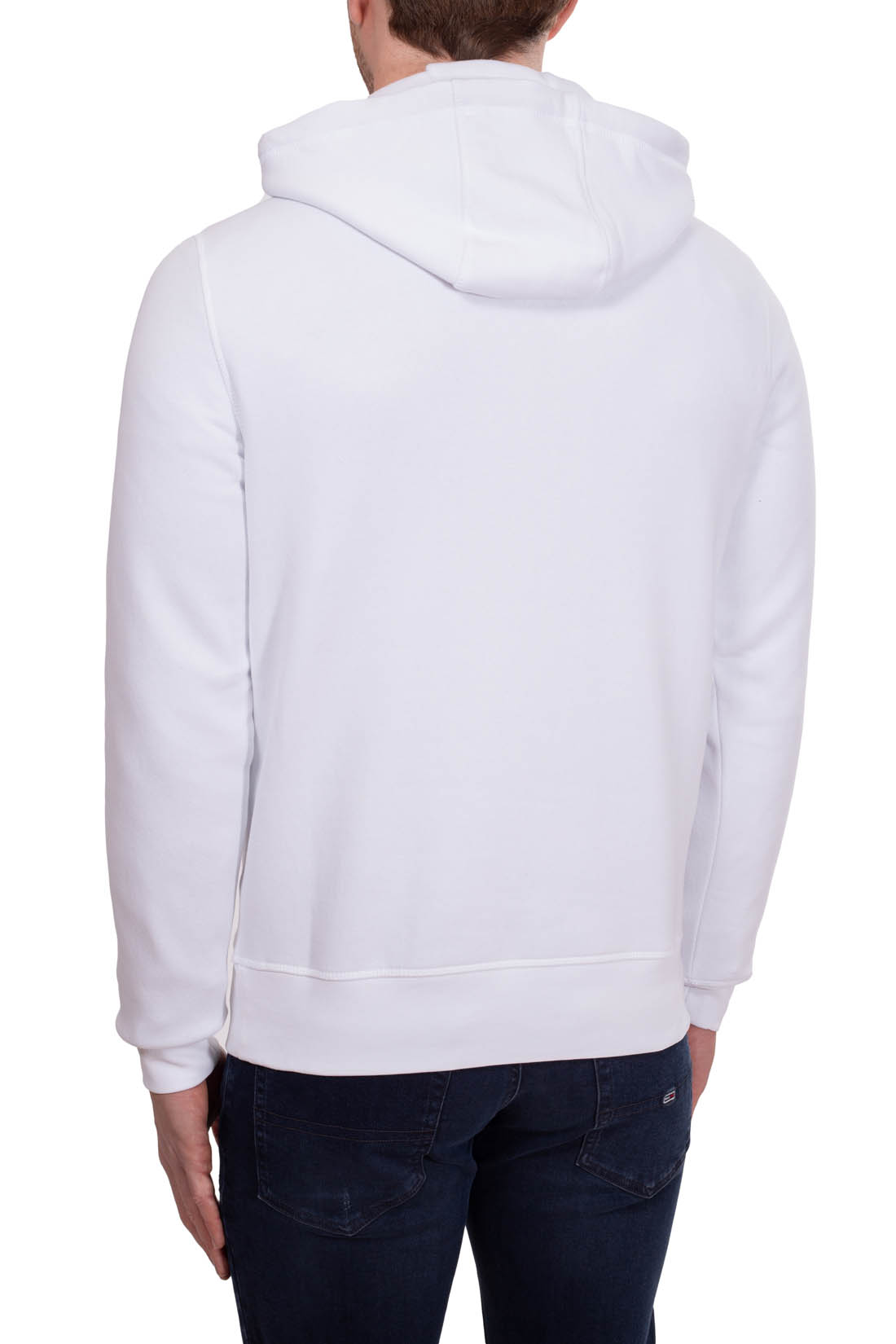 TOMMY HILFIGER - Felpa logo uomo con cappuccio-14
