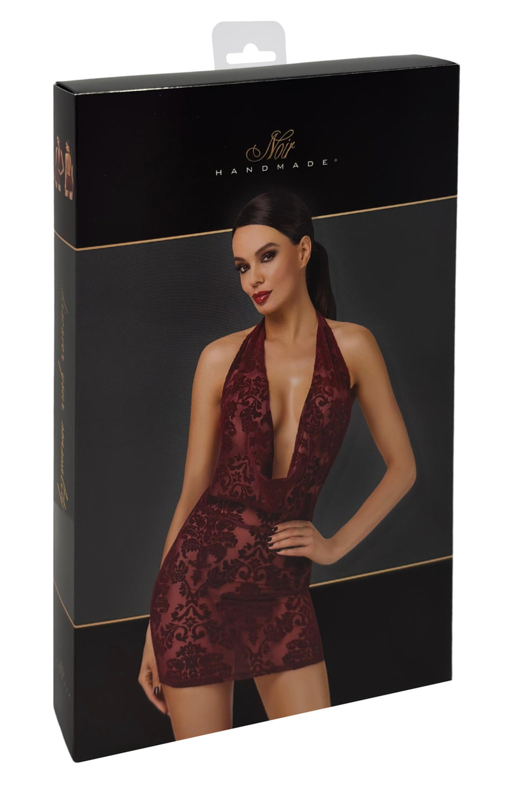 F385 Kink Royal cascade mini dress red - 3XL