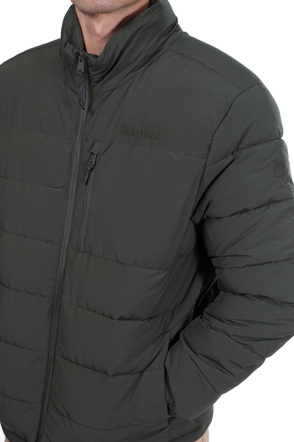 TIMBERLAND - Piumino uomo trapuntato con ricamo logo  - Taglia S