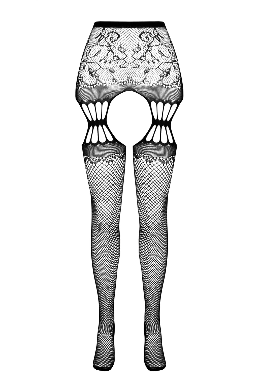 open tights S027 black - S/M