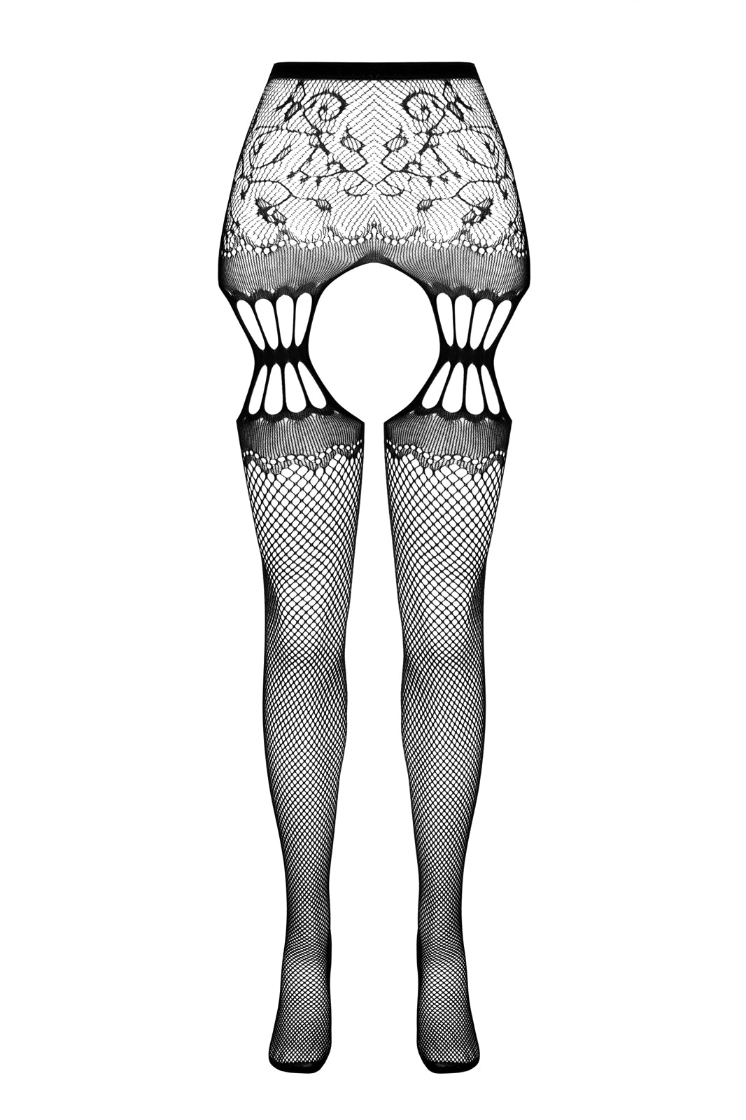 open tights S027 black - S/M