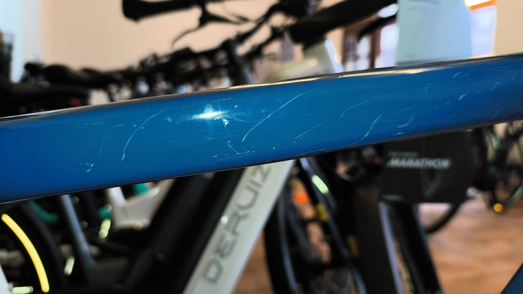 Deruiz Turmali E-Bike mit Riemen in blau - gebrauchtes Vorführmodell - 2 Jahre Garantie